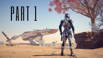 MASS EFFECT: ANDROMEDA Walkthrough Gameplay Part 1 - THE FIRST HOUR! (PS4 Pro)