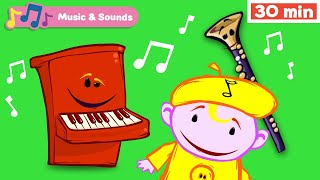 The Notekins | Learn Musical Instruments for Kids | Early Learning Videos | Flute | Piano +
