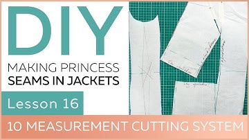 DIY: How to work with basic patterns.10 measurement cutting system. Making princess seams in jackets