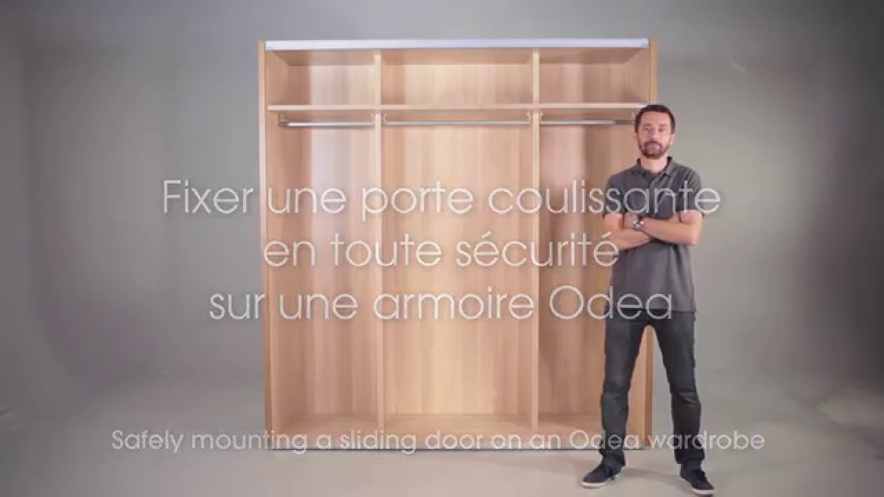 08 Fixer Une Porte Coulissante En Tout Securite Youtube