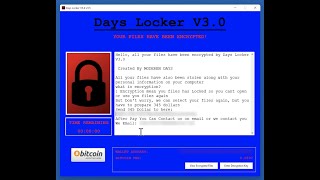 Days Locker ransomware (.Daysv3 virus). Removal guide.