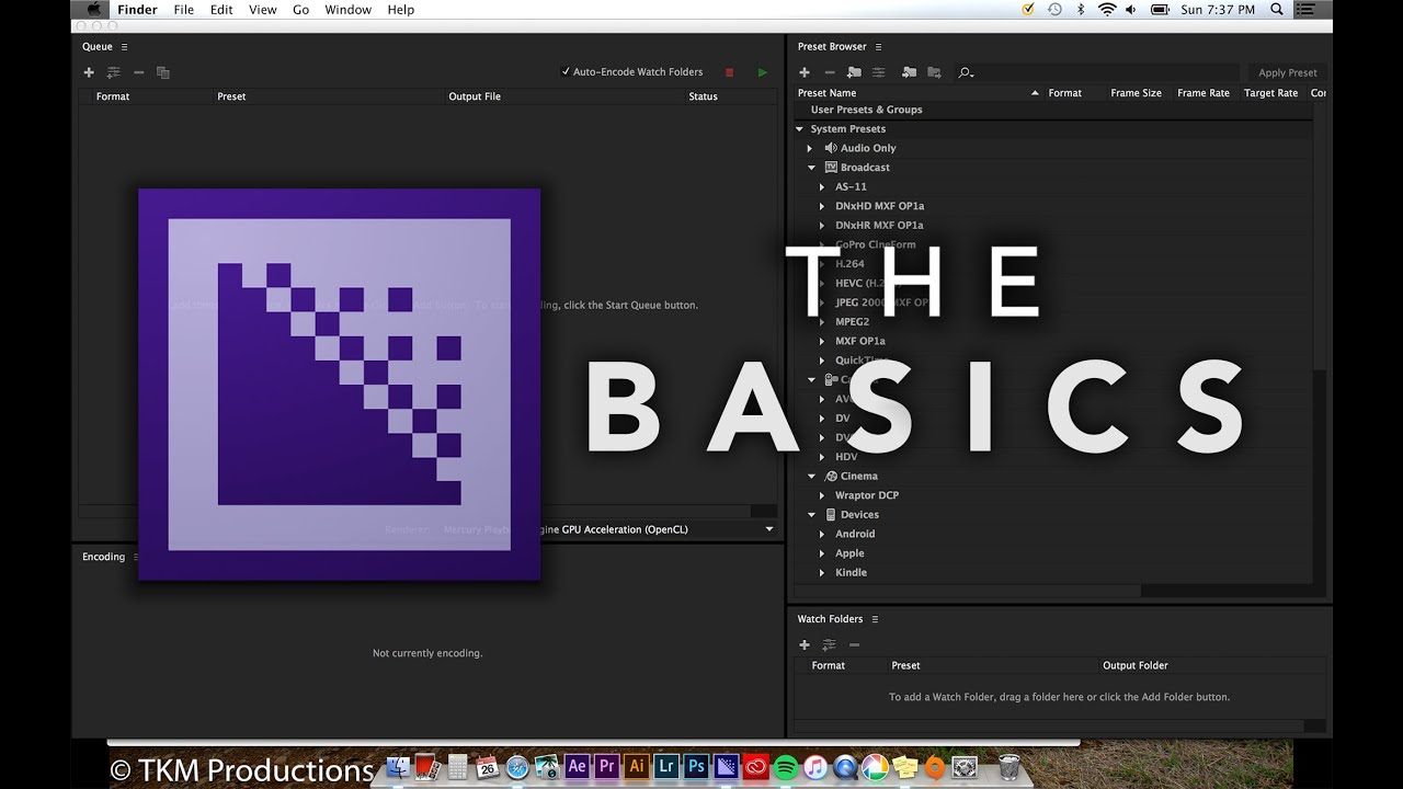 Adobe Media Encoder CC: The Basics (EASY) - YouTube