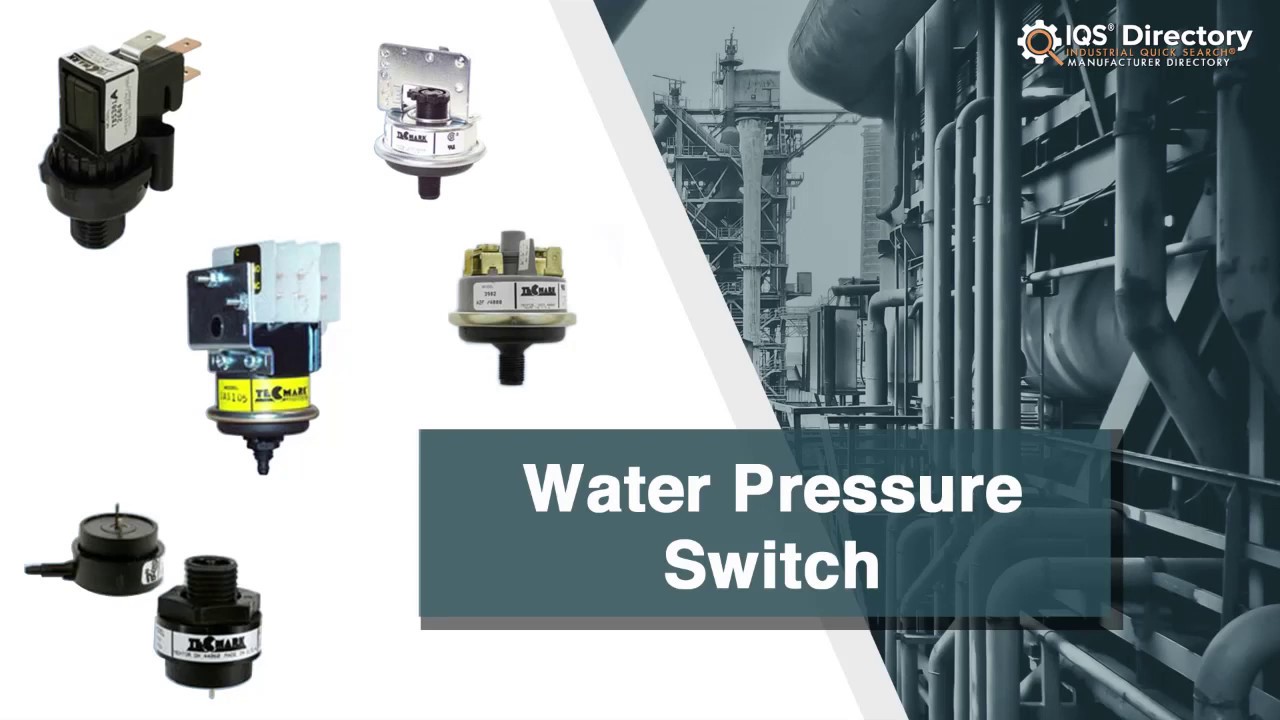 Water Pressure Switch Manufacturers, Suppliers, and Industry