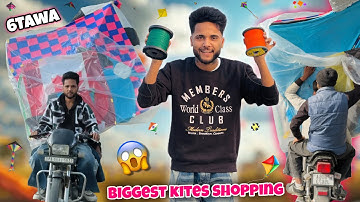 BIGGEST KITES SHOPPING😍 * 6 TAWA * Wholesale Kite Market In Batala
