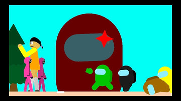 Among Us Play Squid Game Red Light Green Light StickNodes Animation