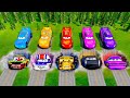Mega Pixar Cars Pit Transform Lightning McQueen Into Mcqueen and Pixar cars! BeamNG.Drive Battle!