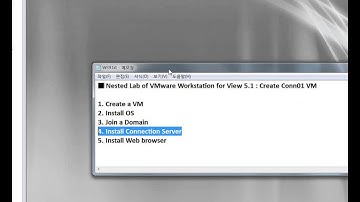 Nested Lab of VMware Workstation for View 5.1 - Create Conn01 VM