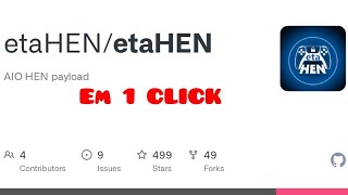 etaHEN em 1 CLICK - Sem precisar abrir o itemzflow / PS5 JAILBREAK 