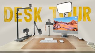 2021 Desk Setup Tour | M1 iMac video production station