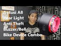 Antusi A8 Smart Rear Light , Anti-Theft, Buzzer/Bell Bike Accessory