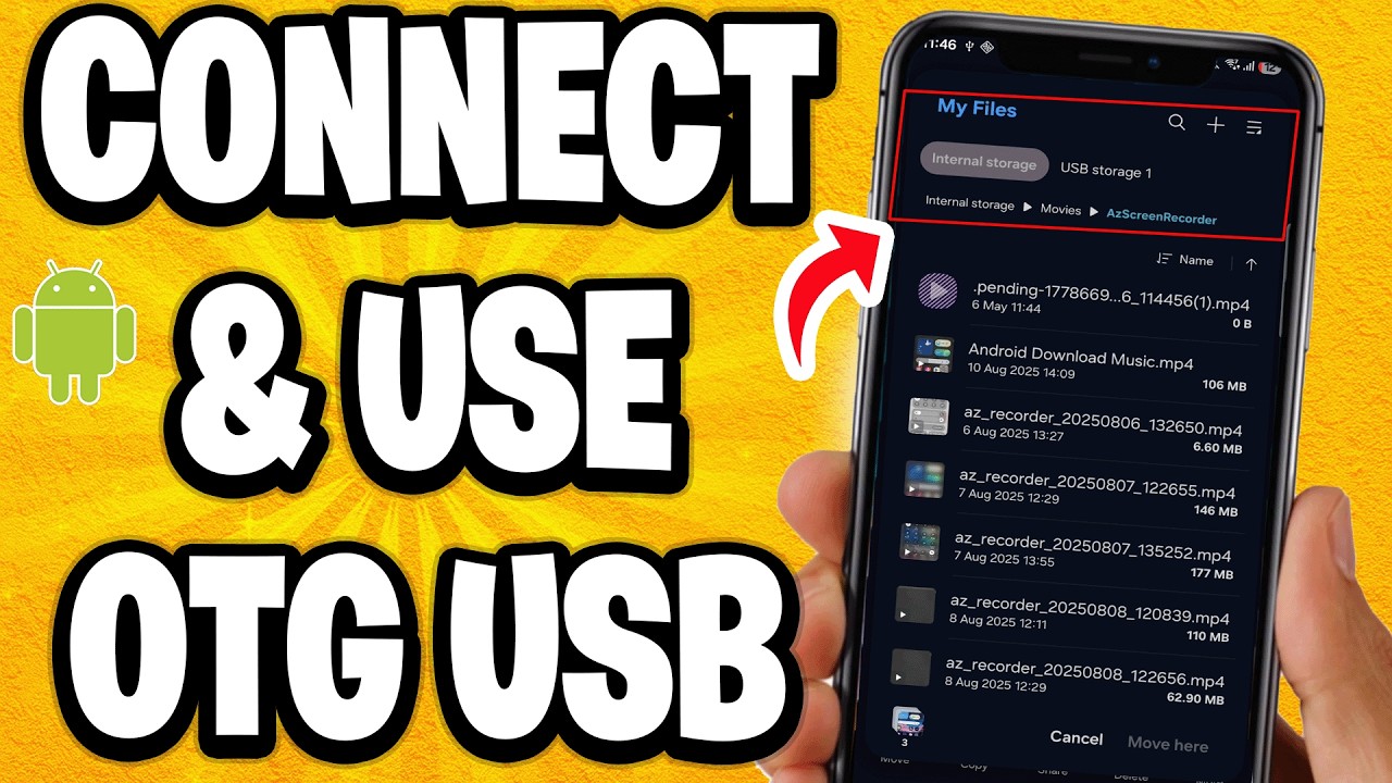 How to Connect & Use OTG USB On Android to Transfer Files & Photos ...