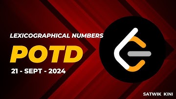 Lexicographical Numbers (386) | POTD Leetcode | Iterative Solution | Pseudocode, C++ | Satwik Kini