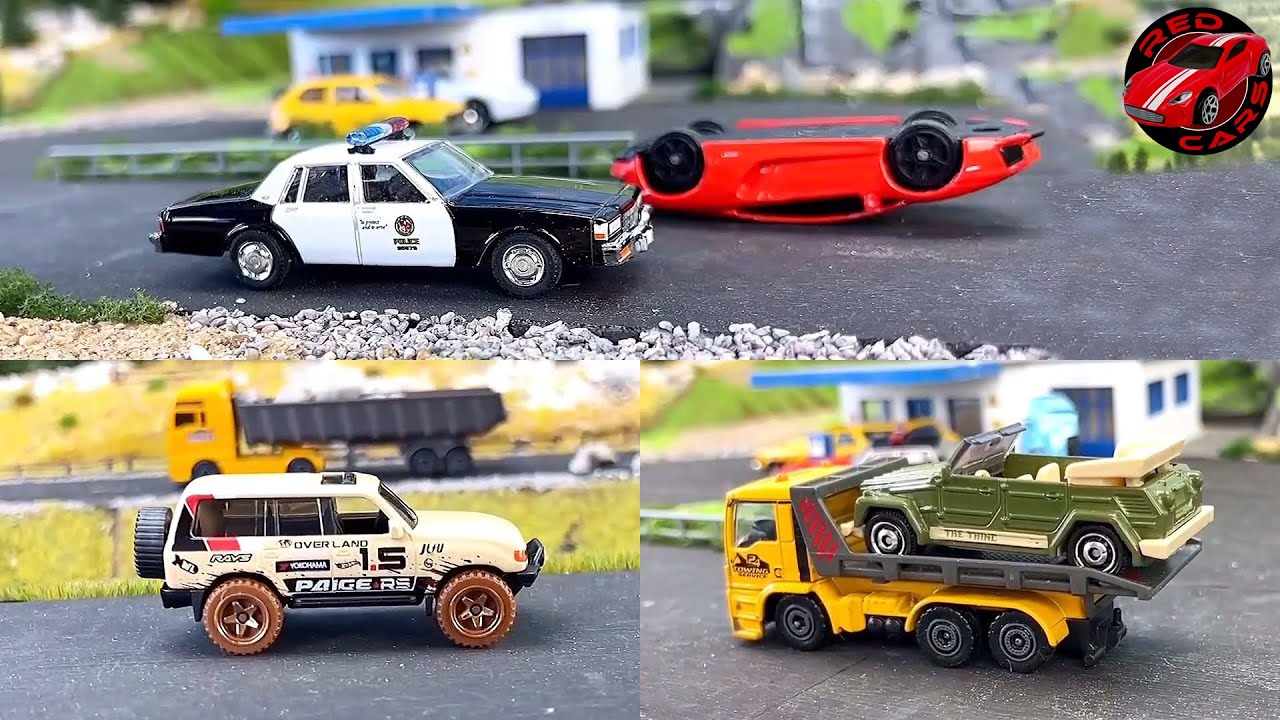 Hot Wheels Red Car Video with 288 Small Model Cars & Trucks YouTube