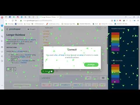 Tugas 7 Belajar Coding Berbasis Java Script dengan Grasshopper (6)-Looping