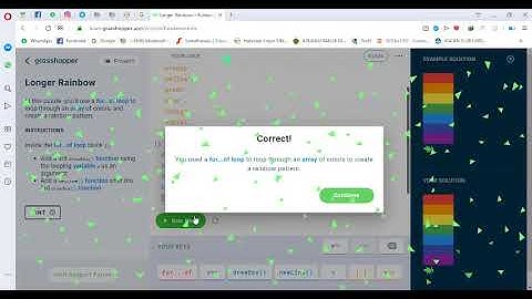 Tugas 7 Belajar Coding Berbasis Java Script dengan Grasshopper (6)-Looping