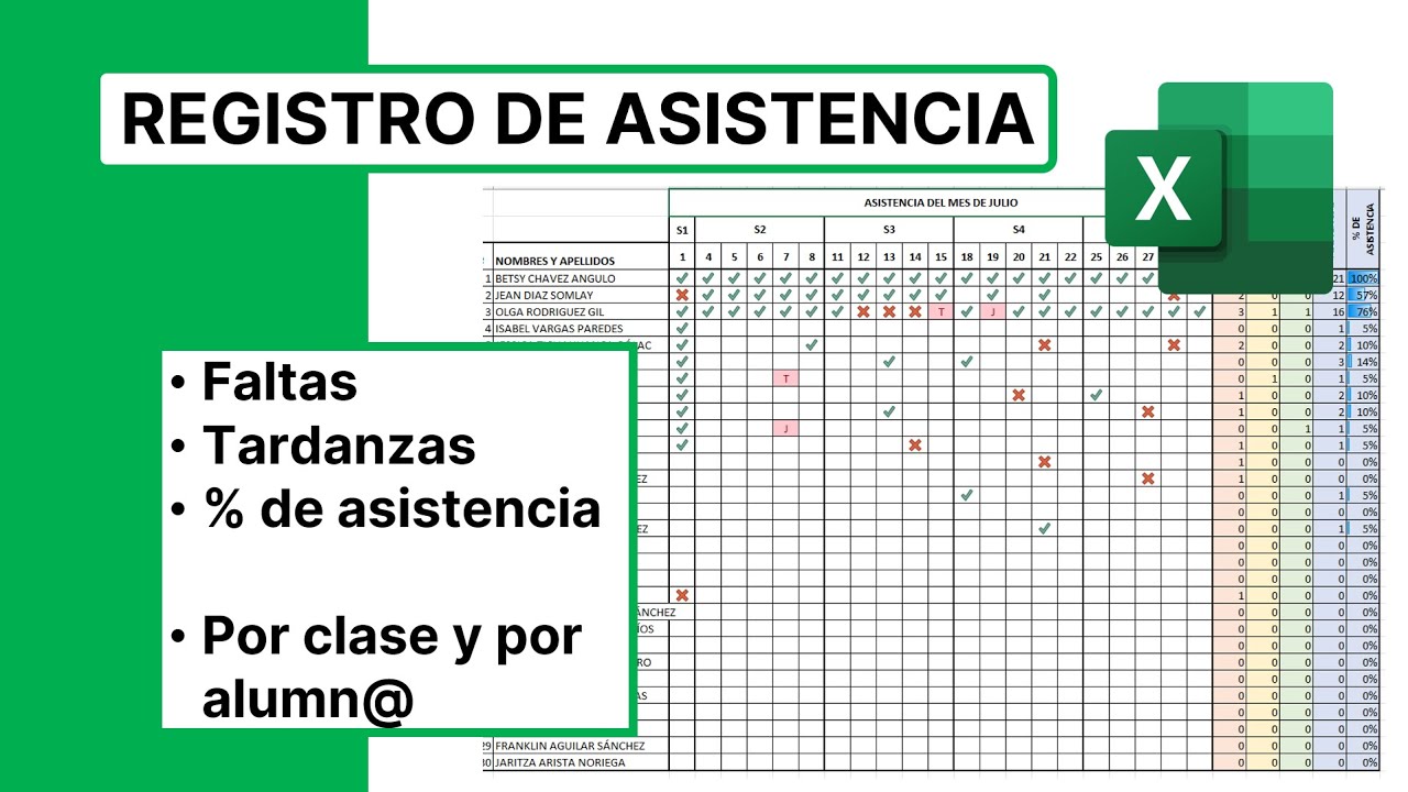 Cómo hacer un registro de asistencia en Excel | El Tío Tech 2023