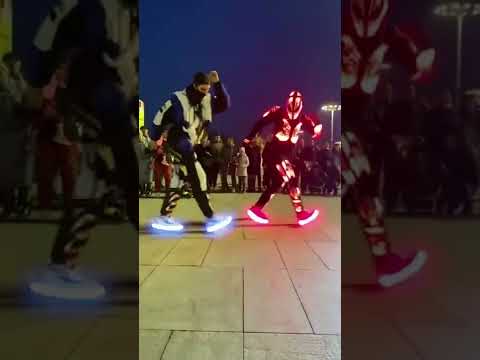 lighting dance😱and robot👽light dance vedio 😱😲 #shorts