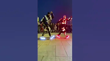 Lighting Dance And Robot Light Dance Vedio Shorts 