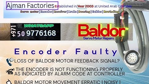 Baldor BSM ABB ServoMotor Service Center in Dubai - Bearing change, Rewinding, Encoder Change, Brake