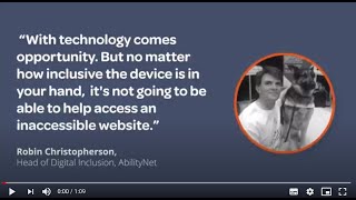 Thoughts from an industry expert: Robin Christopherson | The value of web accessibility