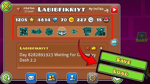 How To Save Data Account Progress Geometry Dash | Geometry Dash