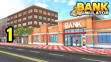 Idle Bank Money Simulator Game. Part 1. Gameplay Walkthrough (iOS,Andriod).