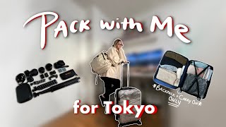 PACK WITH ME TO TOKYO JAPAN!! 🇯🇵 | two weeks in a carry on and backpack ✈️