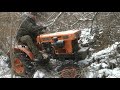 Próby terenowe traktorka ogrodowego 4x4 Kubota B5001. www.akant-ogrody.pl