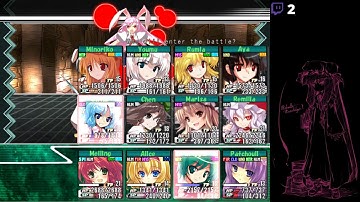 Labyrinth of Touhou - Reisen boss fight