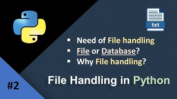 File Handling in Python | Need of File Handling | Python File Handling in Hindi