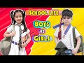 School Life Boys vs Girls | Ridhu Pidhu