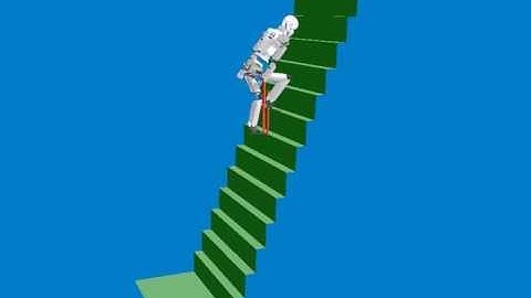 30 Degree of Freedom robot Climbing Steep Stairs - IHMC Robotics - DARPA Robotics Challenge