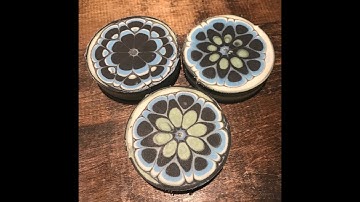 Kaleidoscope Soap - Pull through technique Cold Process soap