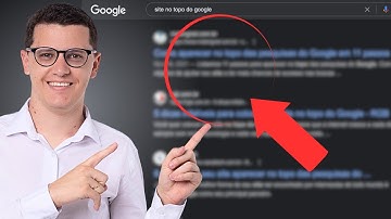 COMO COLOCAR SEU SITE NO TOPO DO GOOGLE (COMPROVADO)
