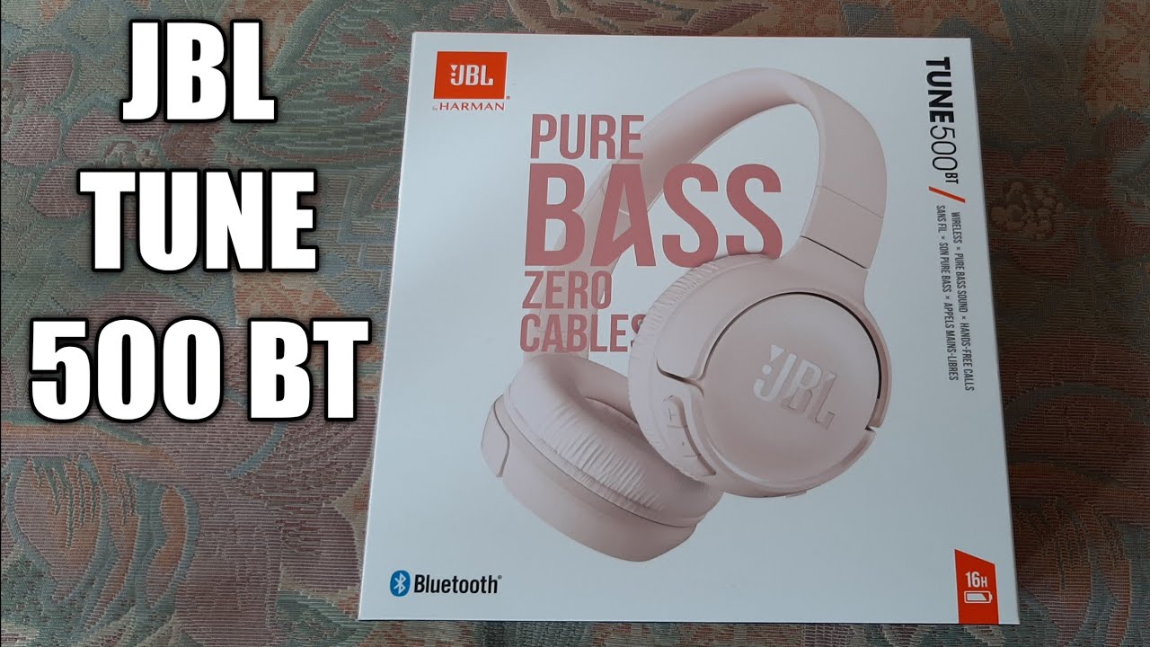 JBL Tune 500 Bluetooth Pure Bass Zero Cables unboxing YouTube