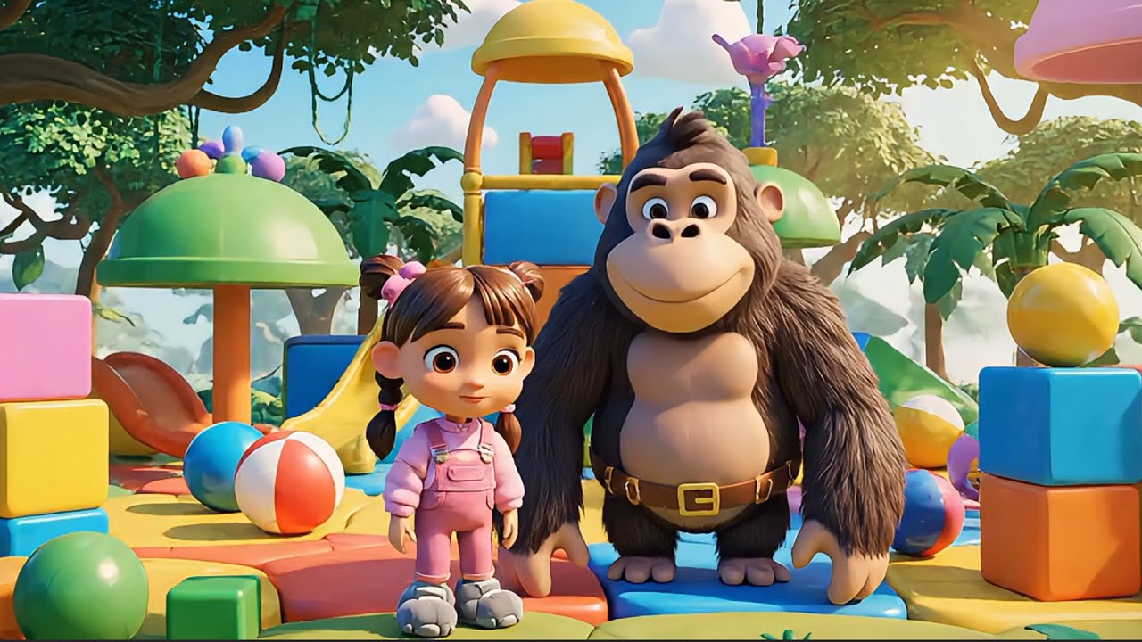 Tiny Girl & KingKong - Ep2: Floating Island of Toys | 3D Kids Adventure ...