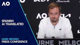 Daniil Medvedev Press Conference Spanish Dub | Australian Open 2024 Final