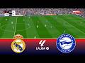 Real Madrid vs Deportivo Alaves - La Liga 2026 | Full Match All Goals | Pes 21 Gameplay Simulation