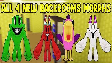 UPDATE - How to Find ALL 4 NEW BACKROOMS MORPHS in Find The Backrooms Morphs