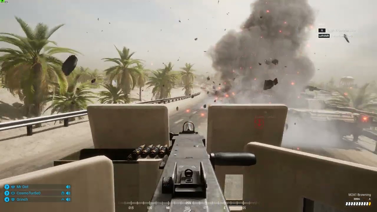 Squad 50 cal crossing the bridge