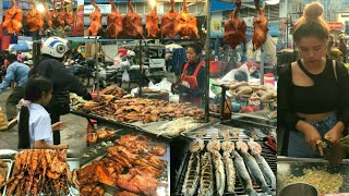 Black Chicken Soup, Beef Belly, Grilled Fish, Pork, Duck, Fried Rice - Best Cambodian Street Food