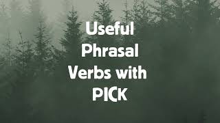 Useful Phrasal Verbs with PICK in English