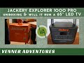 Jackery Explorer 1000 Pro (UK) unboxing and will it run a 65" LED TV?