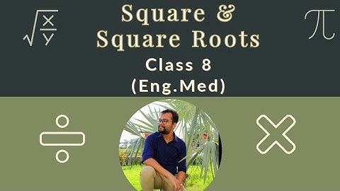 #yashsonimathsteacher. SQUARE & SQUARE ROOTS|CHAPTER 6|EX 6. 1(Q-1TO Q-5)|CLASS 8| ENG.MED|YASH SONI
