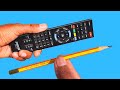 Take a common pencil and fix all remote control at home