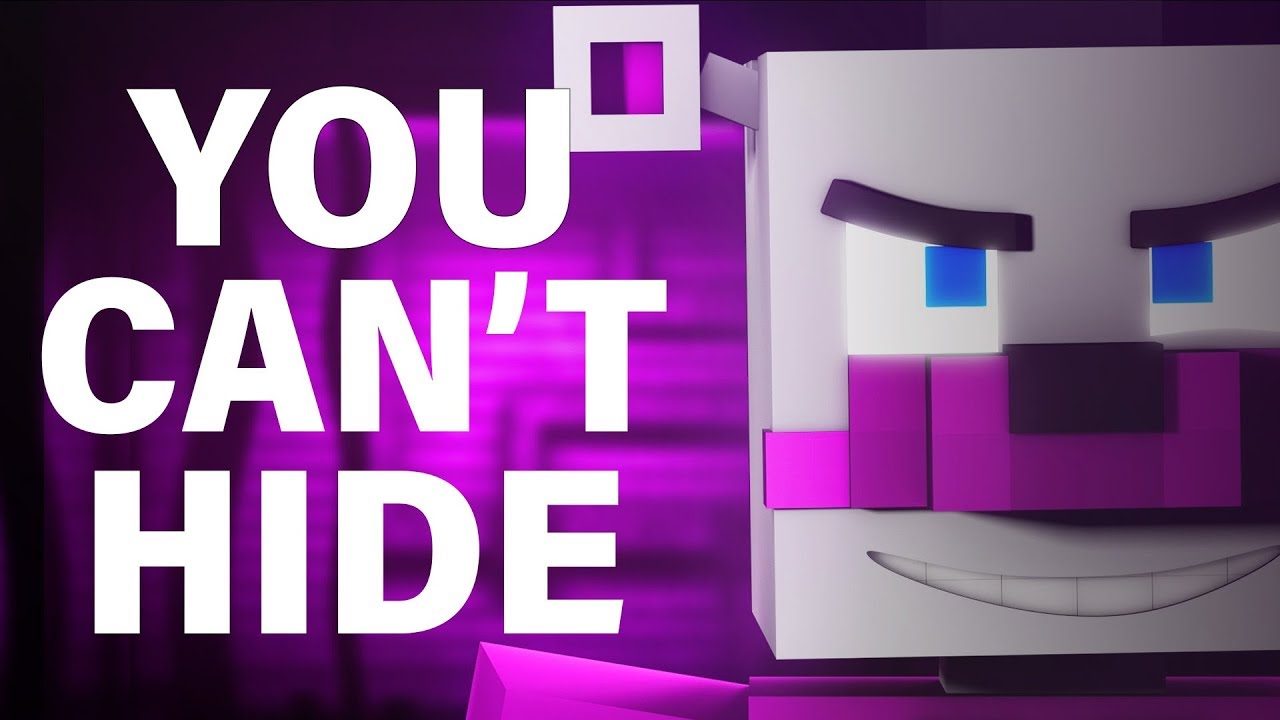 FNAF SISTER LOCATION SONG "You Can't Hide" Minecraft Music V...