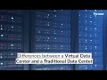 Differences between a virtual data center and a traditional data center