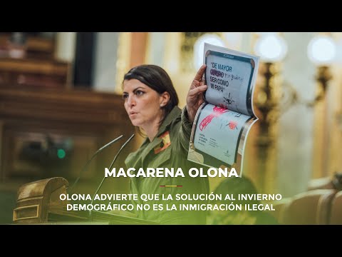 Olona advierte que la solución al invierno demográfico no es la inmigración ilegal