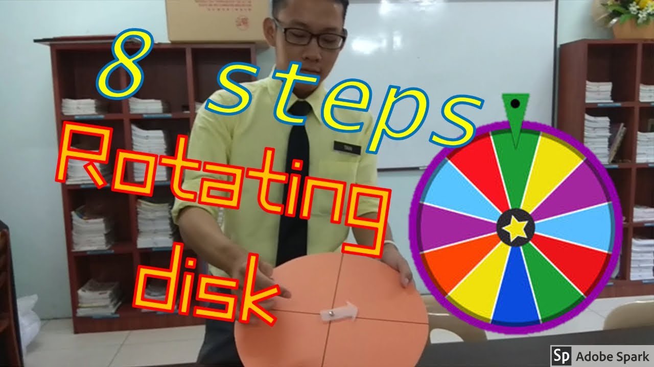 8 steps to make rotating disk (Creative Learning tools) (English