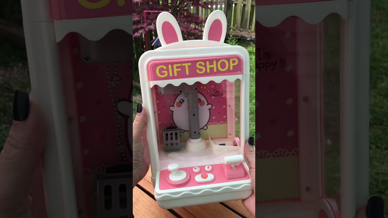 Adorable mini bunny claw machine! 